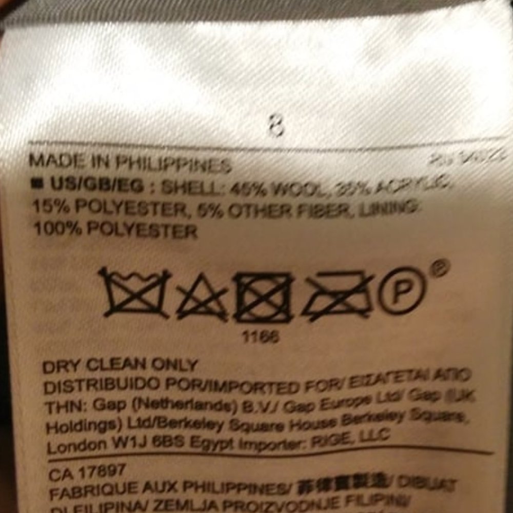 BANANA Republic Gray Checkered Classic Fit & Flare Dress 8 - Picture 6 of 6